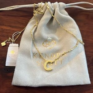 Kendra Scott Gold Necklace. C initial. Never worn.